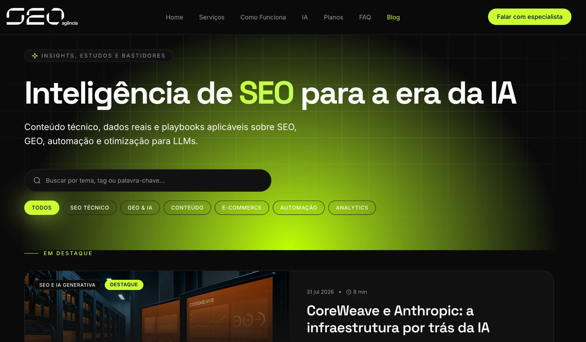 Blog de blog.seoagencia.com.br feito com Radar